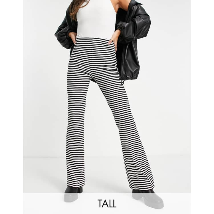 Gray and black striped on sale pants