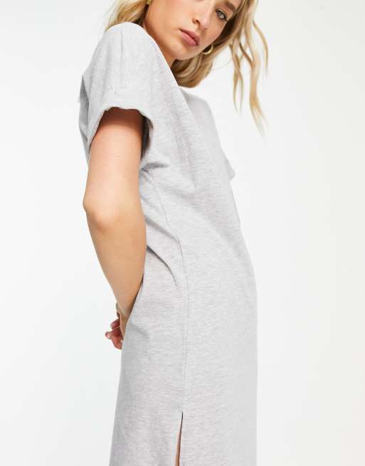 knee length dresses for ladies Easy T-Shirt Midi Dress - Navy - Women's Dresss