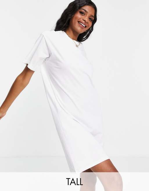 Asos white t store shirt dress