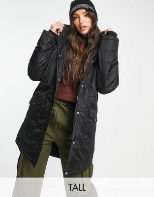 Weekday Kia wool blend oversized coat with tie waist detail in brown