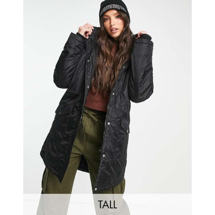 Padded store parka coat