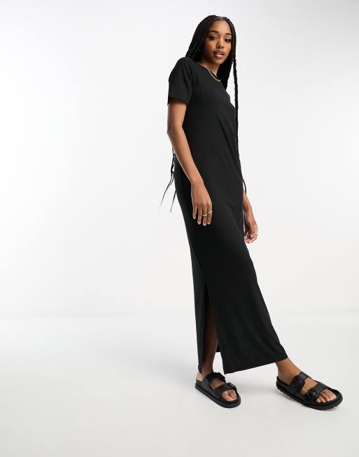 Robe tee discount shirt longue noire