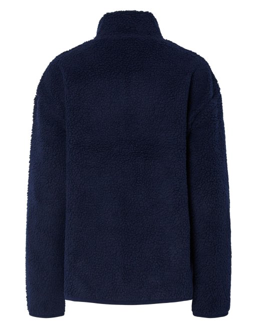 Pieces Teddy jacket in maritime blue, 7 of 7