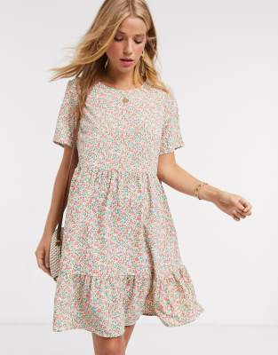 cream smock dress