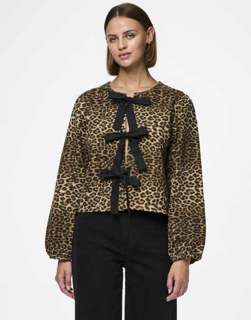 Pieces - Top a maniche lunghe nero
