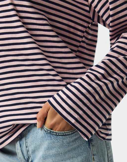 Pieces top de manga larga en azul marino, 4 de 7