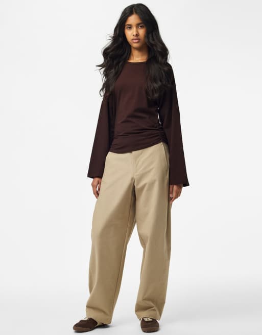 Pieces top de manga larga en chocolate plum, 3 de 7
