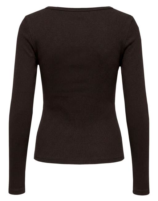 Pieces top de manga larga en hot fudge, 7 de 7