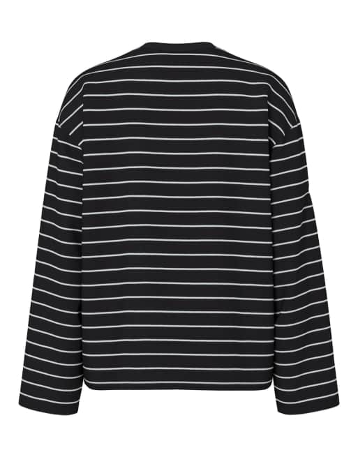 Pieces top de manga larga en negro, 7 de 7