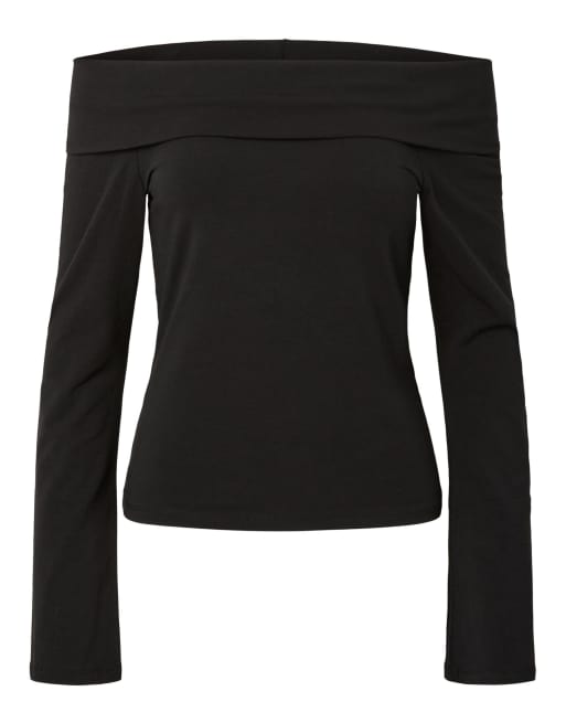 Pieces top de manga larga en negro, 6 de 7