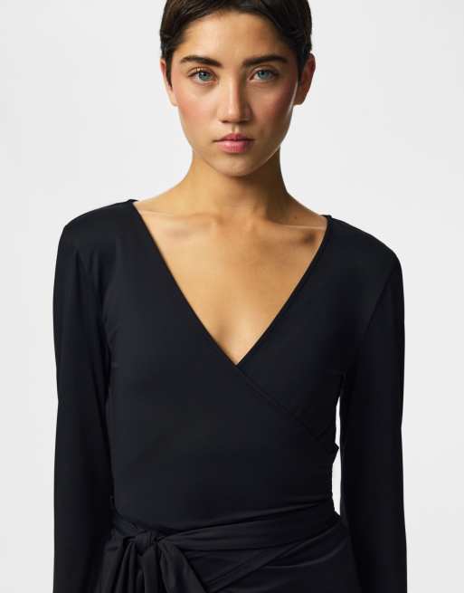 Pieces top de manga larga en negro, 5 de 6