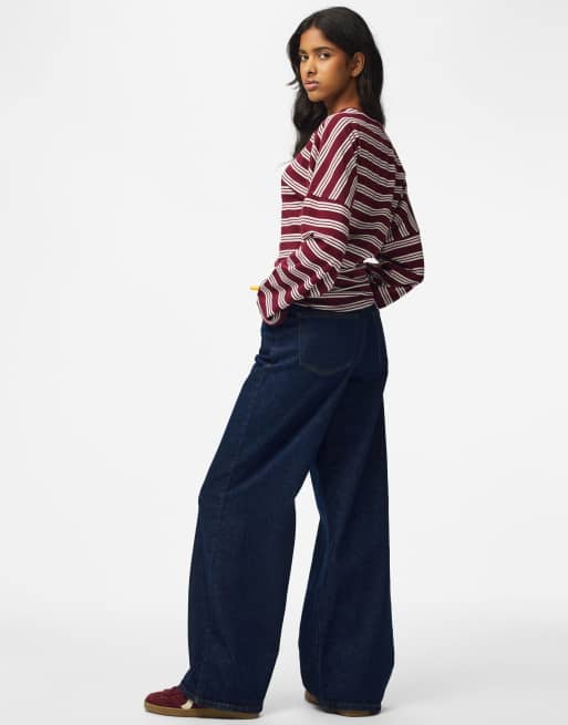 Pieces top de manga larga en vino Windsor, 2 de 7