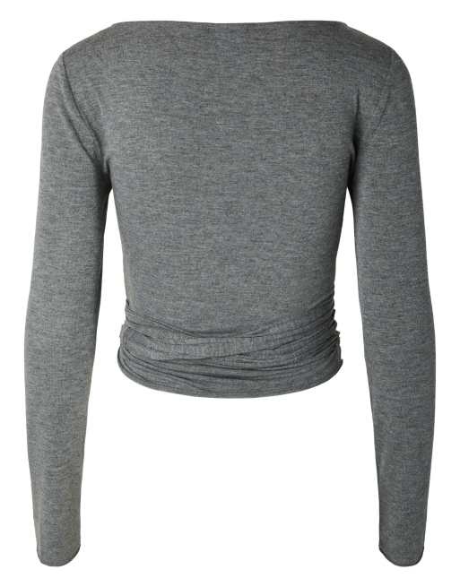 Pieces - Top en gris oscuro jaspeado, 7 de 7