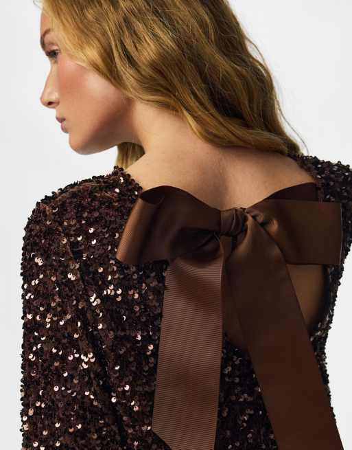 Pieces top i farven cikoriekaffe, 4 af 7