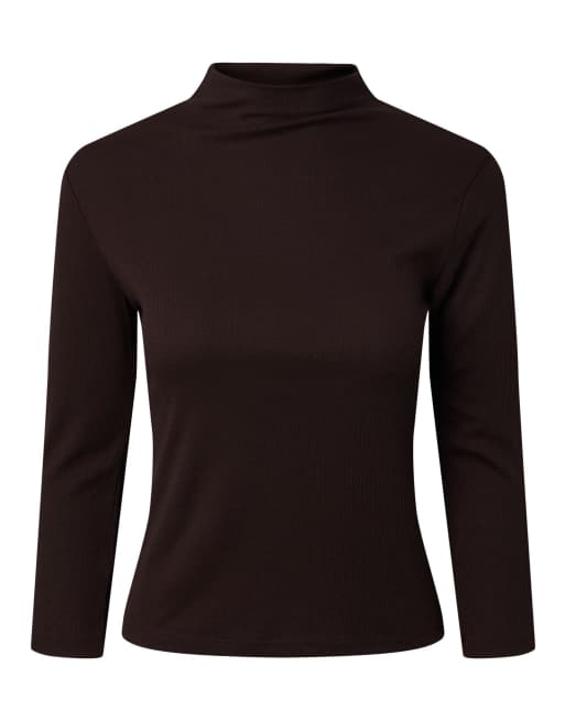 Pieces Top in chocolate plum1, 5 of 6