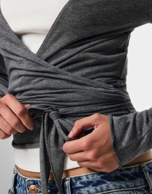 Pieces top in grigio scuro mélange, 4 di 7