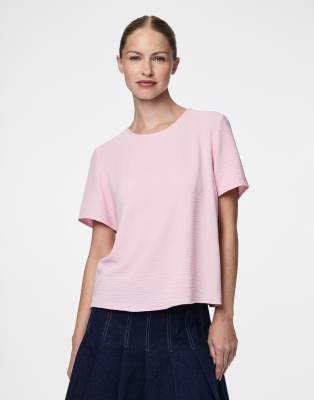 Pieces - Top in Löffelreiher-Rosa