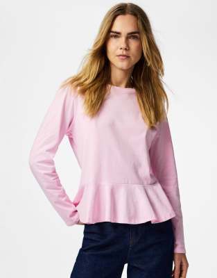 Thumbnail - Pieces - Top in Löffelreiher-Rosa