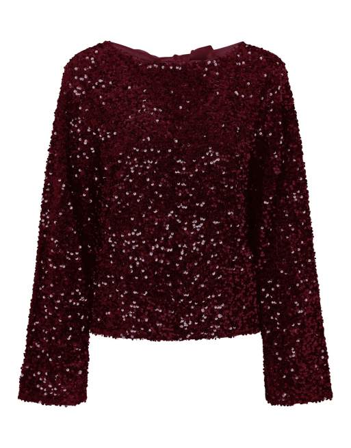 Pieces Top in tawny port1, 7 of 7