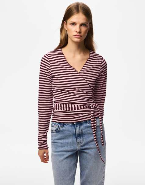 Pieces Top in tawny port2