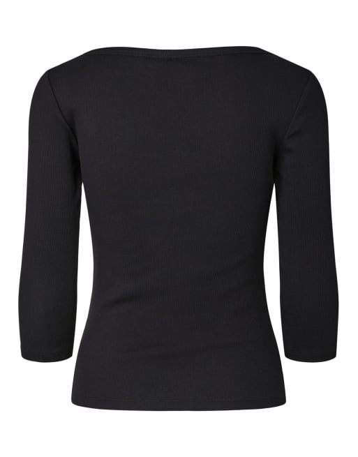 Pieces Top in zwart, 7 van 7