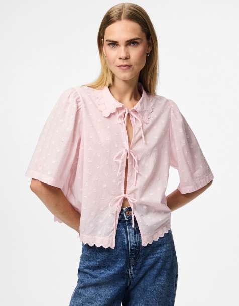 Pieces - Top rosa pink-a-boo - view 1
