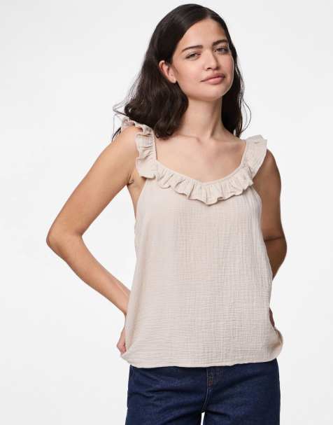 Pieces - Top sans manches - Gris argenté - view 1