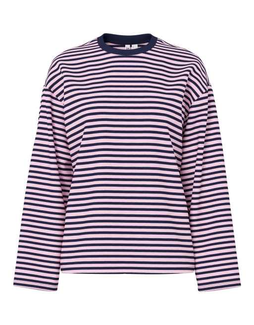 Pieces top z długim rękawem w kolorze morskim, 6 z 7