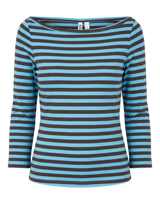 Pieces topp med 3/4-ärm i Splish Splash, 5 av 6