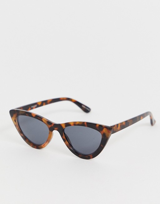 Pieces tortoise shell cateye sunglasses