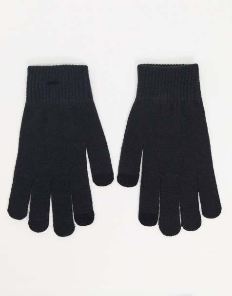 Pieces touch screen gloves in black - view 1