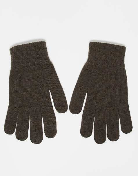 Pieces touch screen gloves in hot fudge - view 1