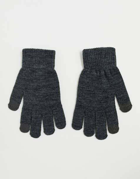 Pieces - Touch screen-handschoenen in grijs - view 1