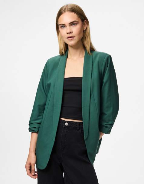 Pieces - Trekkinggrøn blazer - view 1