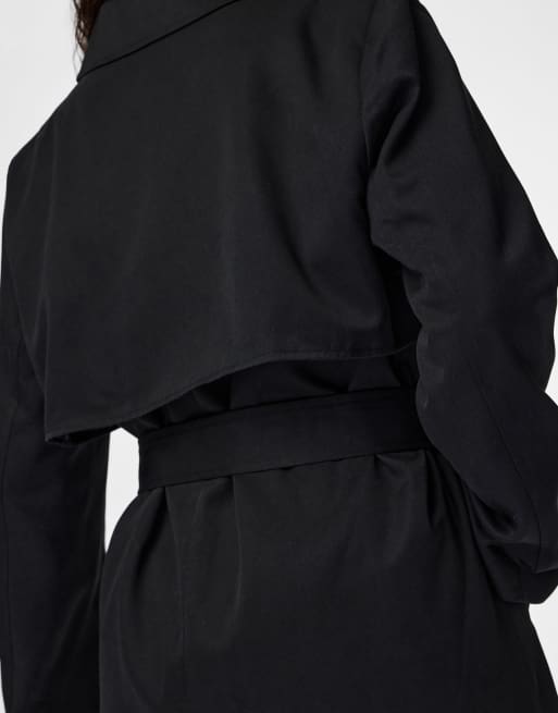 Pieces Trenchcoat in black, 4 of 4