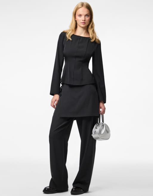 Pieces Trousers in black 1, 3 of 5