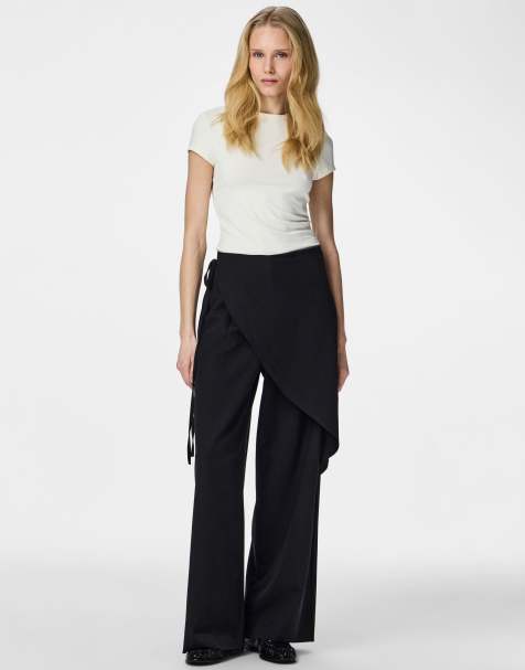 Pieces Trousers in black