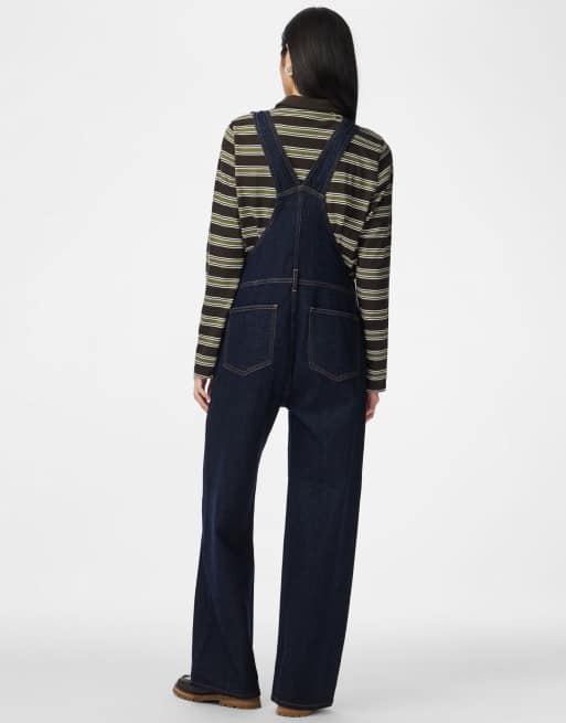 Pieces Trousers in dark blue denim, 2 of 5