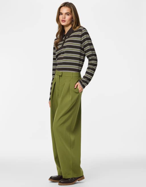 Pieces Trousers in sphagnum, 2 of 5