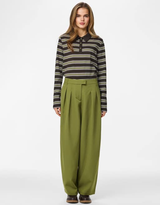 Pieces Trousers in sphagnum, 4 of 5