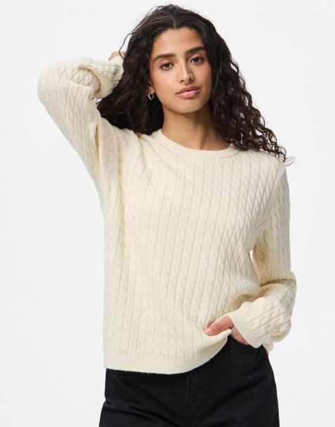 Pieces - Trui in beige - view 1