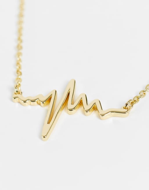 Heart rate outlet necklace