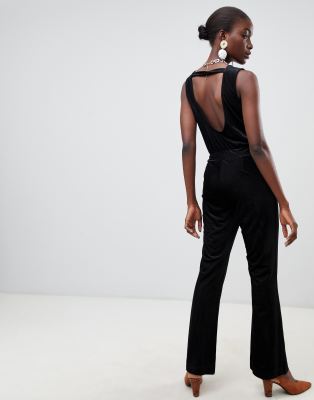 ribbed wide leg jumpsuit