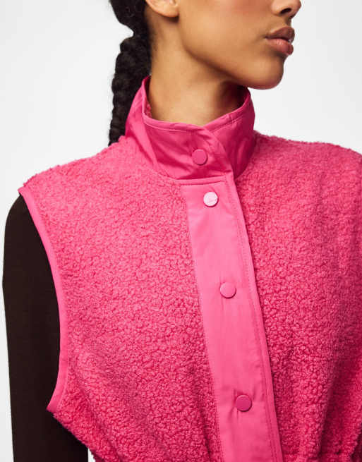 Pieces vest i skrigpink, 6 af 7