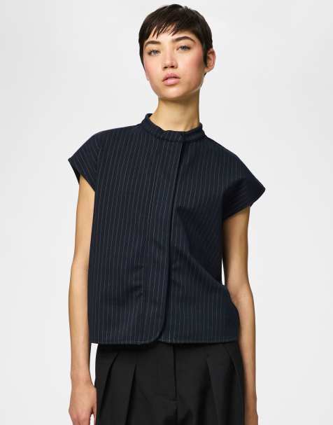 Pieces Vest in maritime blue - view 1