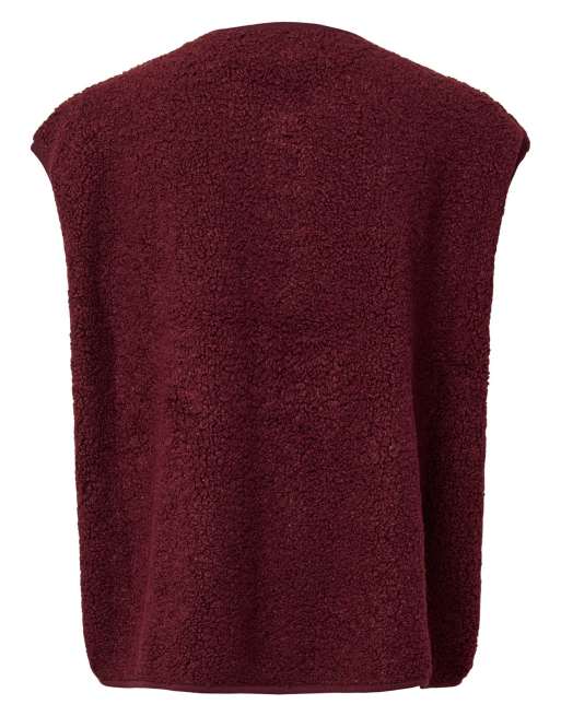 Pieces Vest in tawny port, 6 of 6