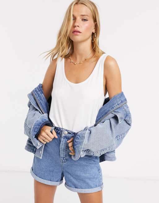 Pieces vest top in white | ASOS