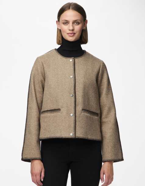 Pieces - Veste - Marron - view 1
