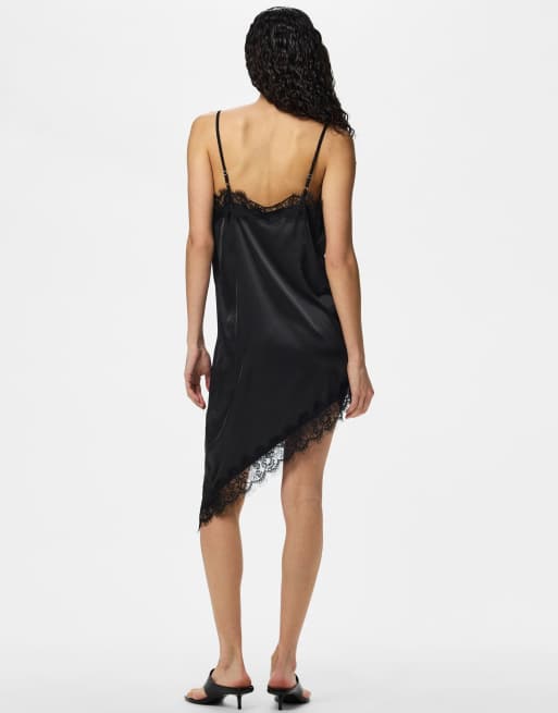 Pieces - Vestido corto negro 1, 2 de 7