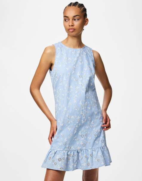 Pieces - Vestito corto blu chiaro - view 1